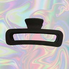 2pcs Solid Hair Claw Hollow Design Non-slip Large Hair Claw for Women Girls