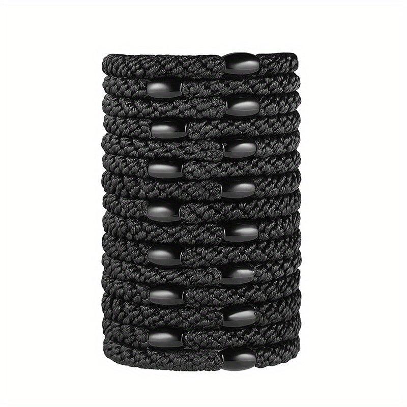15pcs Solid Hair Rope Elastic Ponytail Holder Hair Accessories