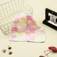 4pc Baby Bib Wash Face Gauze Towel Absorb Sweat Handkerchief