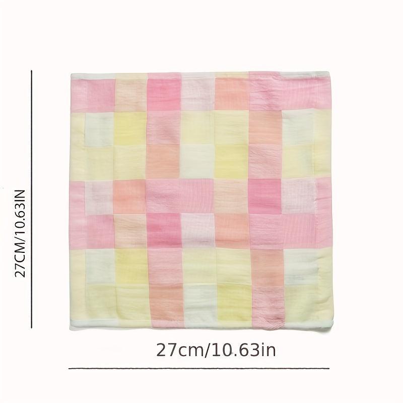4pc Baby Bib Wash Face Gauze Towel Absorb Sweat Handkerchief