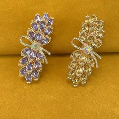 Flower Hair Clip Rhinestone Bridal Hair Accessory