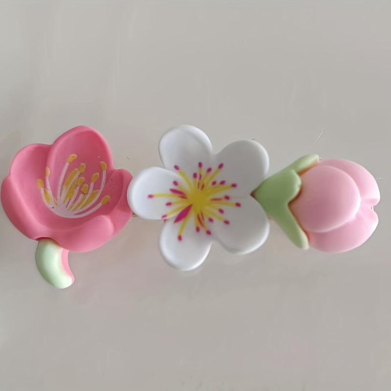 Pink Flower Duck Hair Clip for Girls