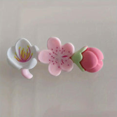 Pink Flower Duck Hair Clip for Girls