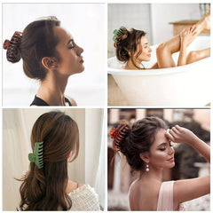 4pcs Matte Large Hair Claw for Women Strong Hold Barrettes