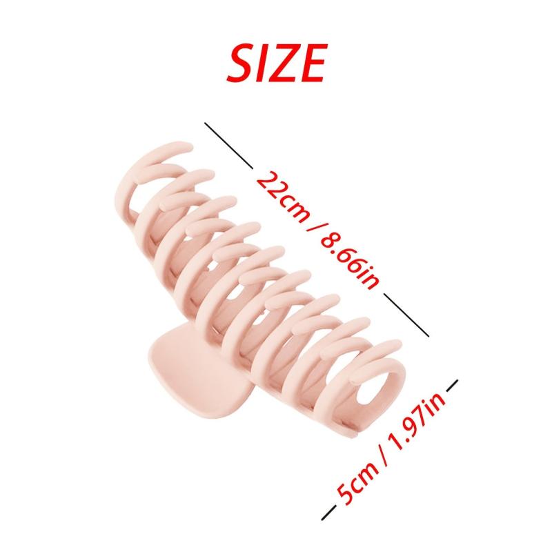 4pcs Matte Large Hair Claw for Women Strong Hold Barrettes
