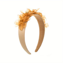 Resin Flower Headband Wide Head Hoop Hair Accessories