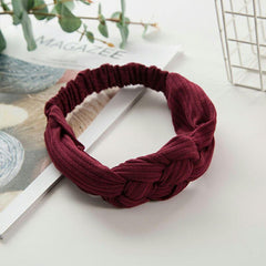 Wide Knot Headband for Women Cross Knot Hairband Hair Accessories