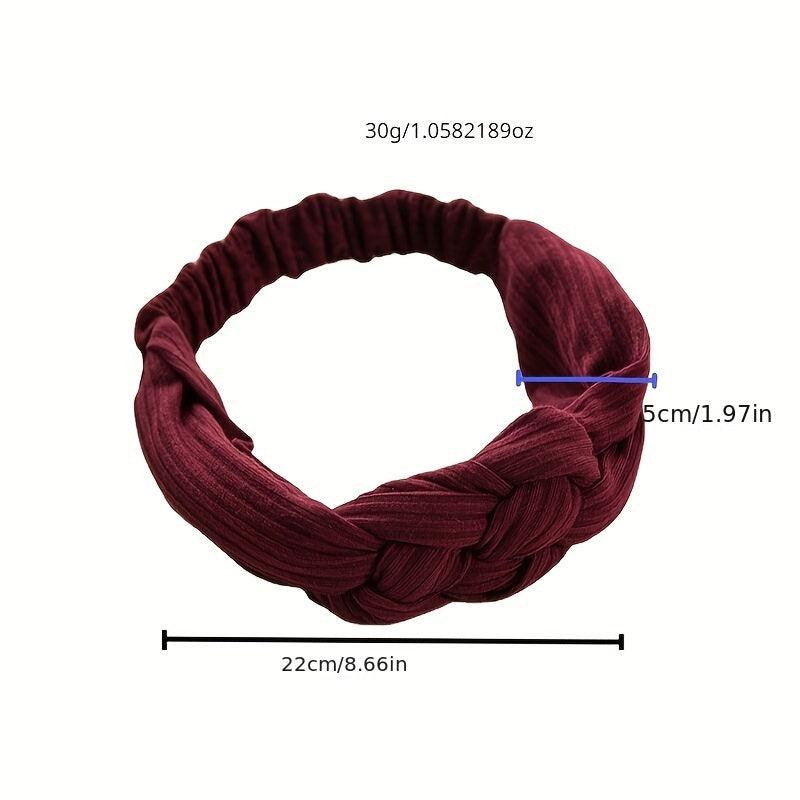 Wide Knot Headband for Women Cross Knot Hairband Hair Accessories