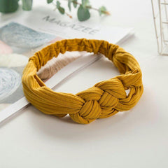 Wide Knot Headband for Women Cross Knot Hairband Hair Accessories