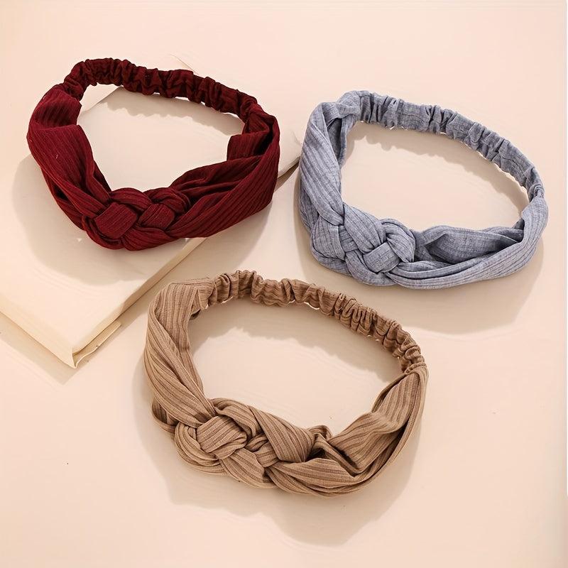 Wide Knot Headband for Women Cross Knot Hairband Hair Accessories