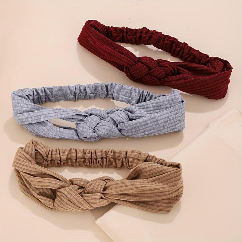 Wide Knot Headband for Women Cross Knot Hairband Hair Accessories