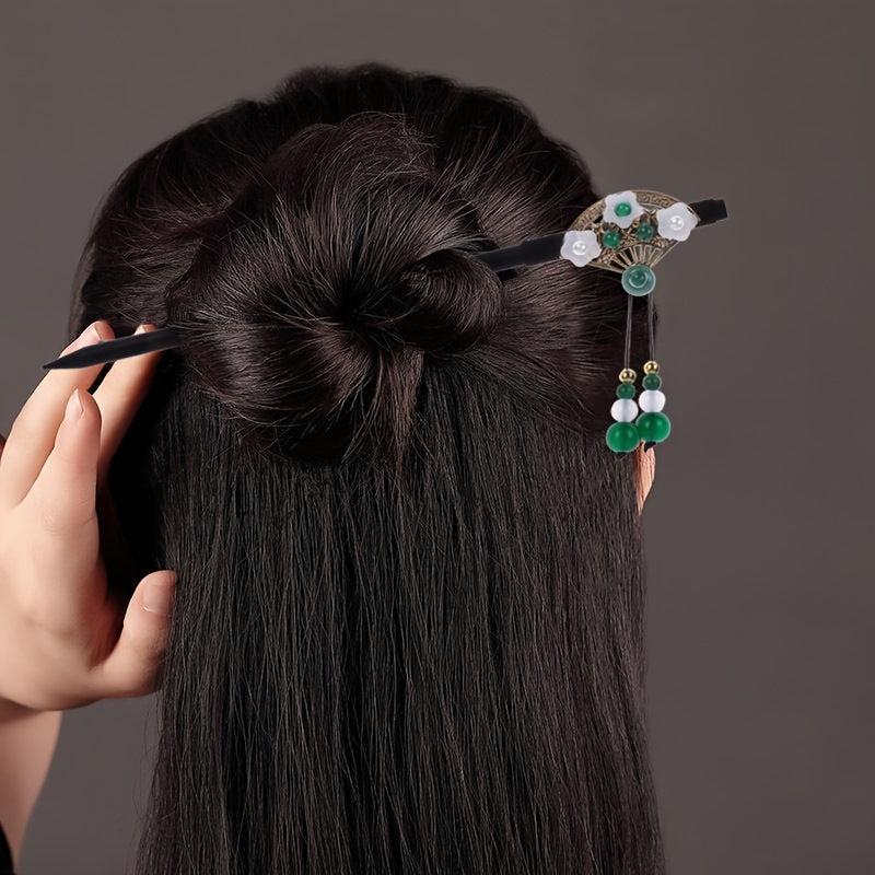 Wooden Hairpin Tassel Shake Hairpin Ancient Style Headdress