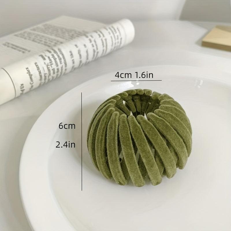 Velvet Bird Nest Clip Hair Bun Accessory for Women