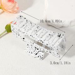 Large Hair Claw Ink Mark Pattern Nonslip Ponytail Holder
