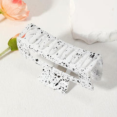 Large Hair Claw Ink Mark Pattern Nonslip Ponytail Holder