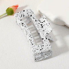 Large Hair Claw Ink Mark Pattern Nonslip Ponytail Holder