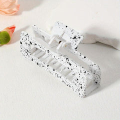 Large Hair Claw Ink Mark Pattern Nonslip Ponytail Holder