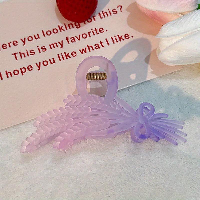 Gradient Hair Claw Wheat Ear Shaped Hair Claw Clip