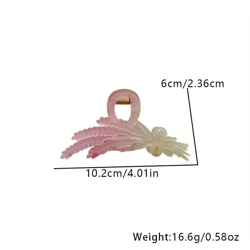 Gradient Hair Claw Wheat Ear Shaped Hair Claw Clip