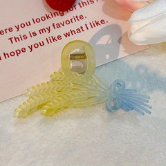 Gradient Hair Claw Wheat Ear Shaped Hair Claw Clip