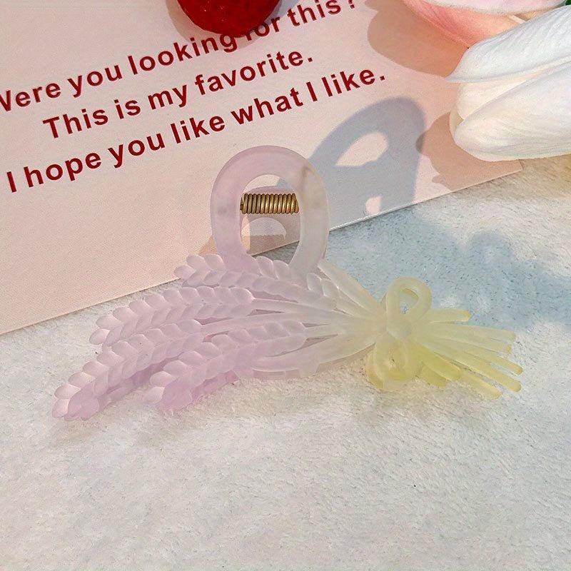 Gradient Hair Claw Wheat Ear Shaped Hair Claw Clip