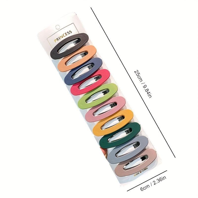 10pcs Sweet Snap Clip Bangs Y2K Hair Accessories