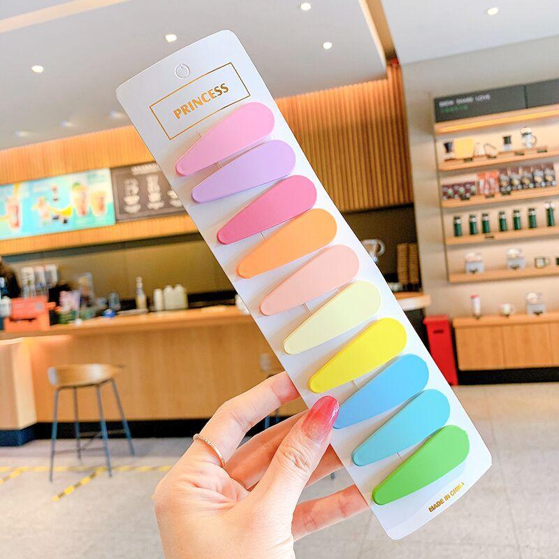 10pcs Sweet Snap Clip Bangs Y2K Hair Accessories