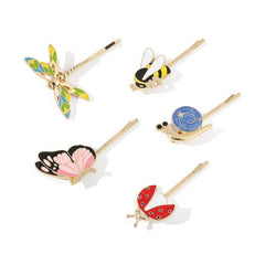 Insects Bees Dragonflies Butterflies Enamel Pin Set Anime Animals And Plants