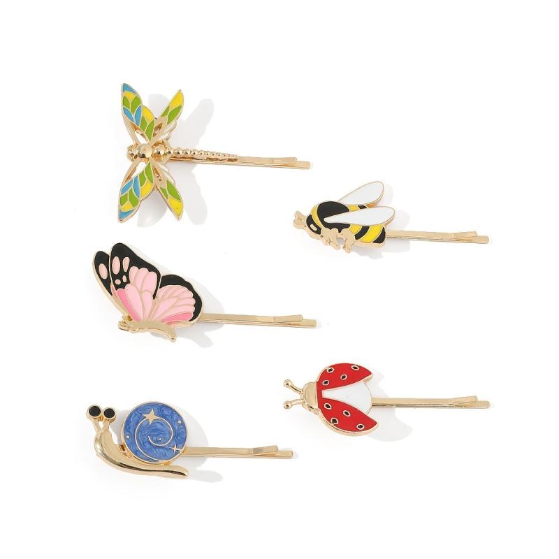 Insects Bees Dragonflies Butterflies Enamel Pin Set Anime Animals And Plants