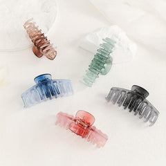 5pcs Gradient Hair Claw Shark Claw Large Back Head Hair Clip Hair Accessories