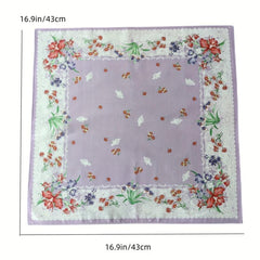 Women's Soft Handkerchief in Pink Purple