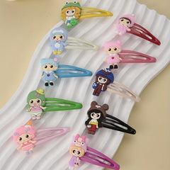 10pcs Colorful PVC Hair Clips for Girls Women
