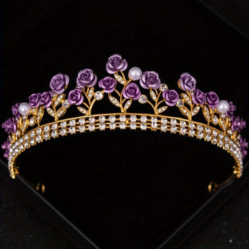 Rhinestone Crystal Crown Wedding Hair Accessory