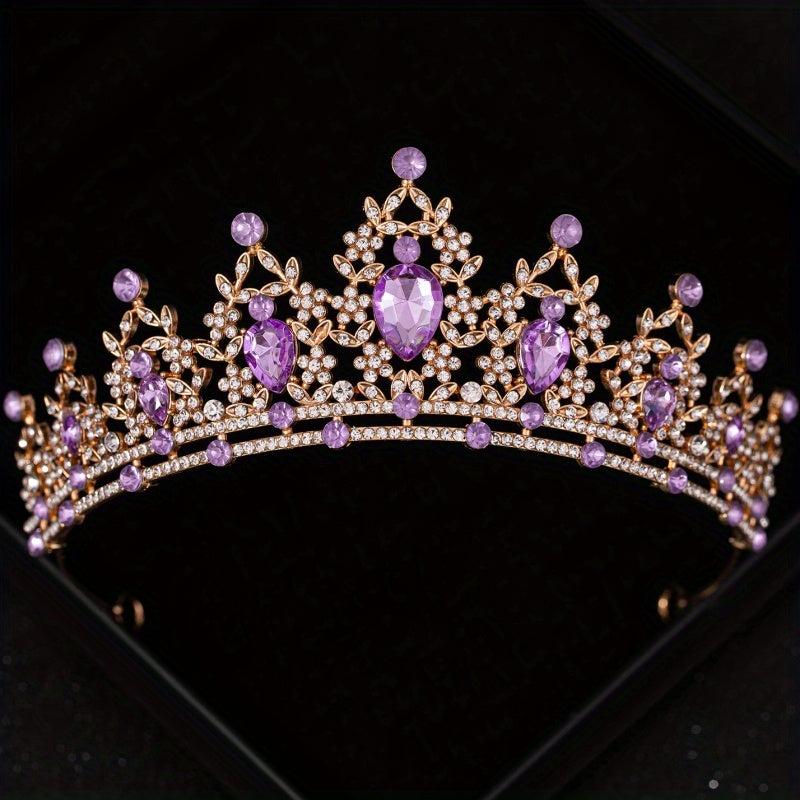 Rhinestone Crystal Crown Wedding Hair Accessory
