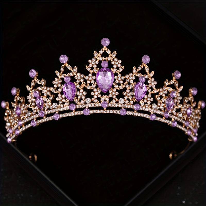 Rhinestone Crystal Crown Wedding Hair Accessory