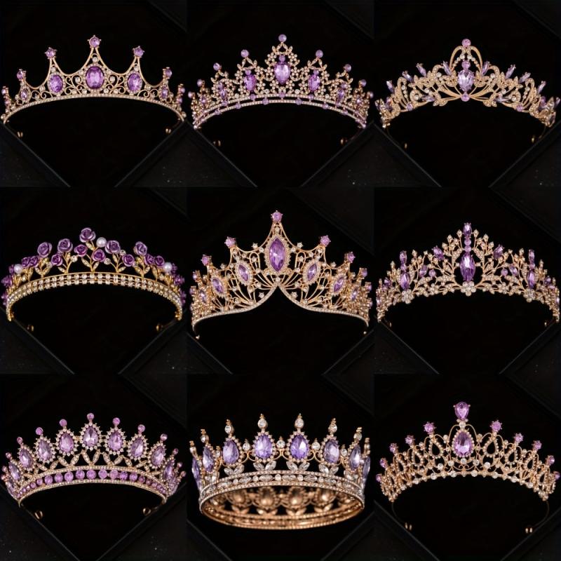 Rhinestone Crystal Crown Wedding Hair Accessory