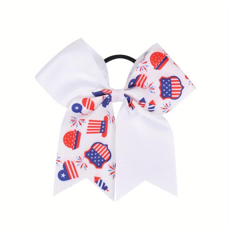 American Independence Swallowtail Bow Hair Tie for Kids