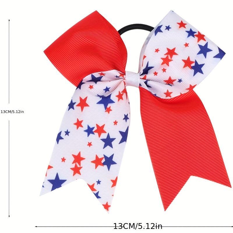 American Independence Swallowtail Bow Hair Tie for Kids