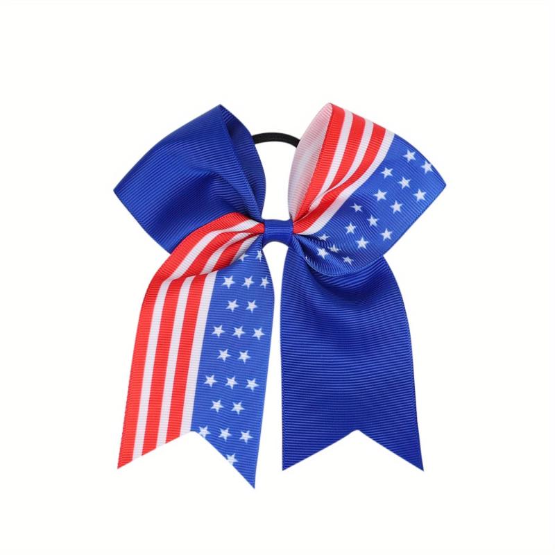 American Independence Swallowtail Bow Hair Tie for Kids
