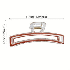Enamel Hair Clip Solid Hair Accessory for Girls and Women