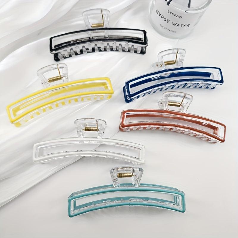 Enamel Hair Clip Solid Hair Accessory for Girls and Women