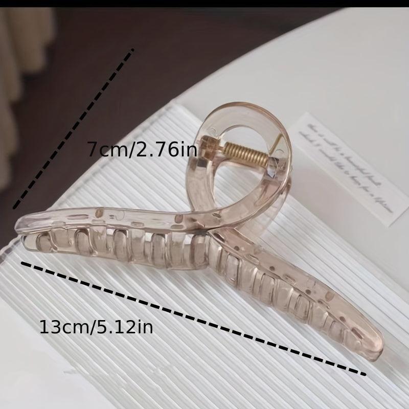 3pcs Jelly Hair Claw Ponytail Holder Nonslip Women Girls Hair Claw