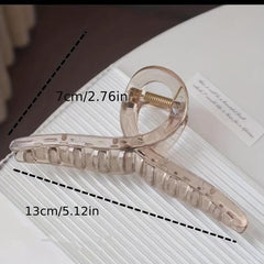 3pcs Jelly Hair Claw Ponytail Holder Nonslip Women Girls Hair Claw