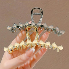 Opal Rhinestone Hair Claw Shark Claw Head Jewelry Hair Accessories For Women