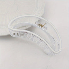 Transparent Enamel Hair Claw Plastic Hair Claw Shark Claw Ponytail Holder