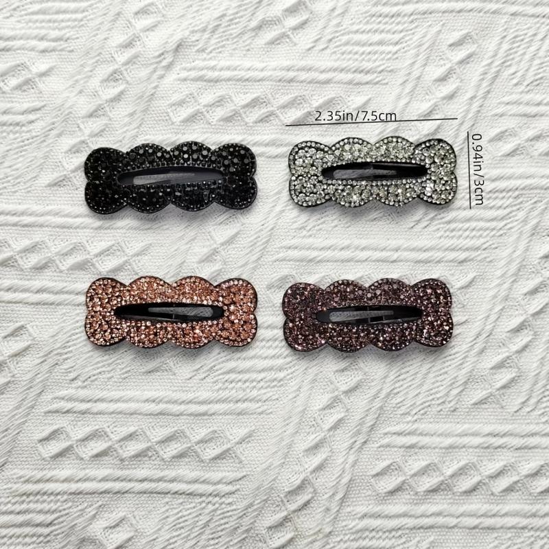 Rhinestone Hair Clip Snap Clip Side Clip Bangs Clip Head Jewelry Hair Accessorie
