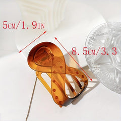 2pcs Large Duck Billed Jelly Hair Claw Clip for Women Girls
