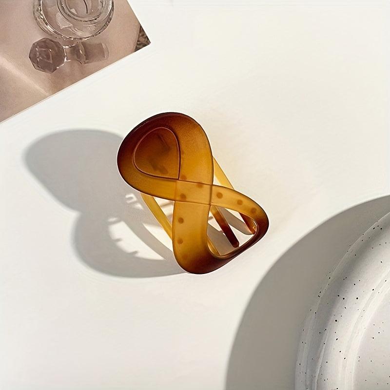 2pcs Large Duck Billed Jelly Hair Claw Clip for Women Girls
