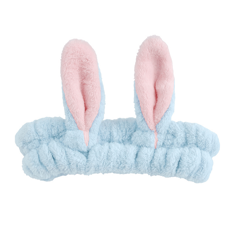 Bunny Ears Spa Headbands Elastic Headbands for Women Girls