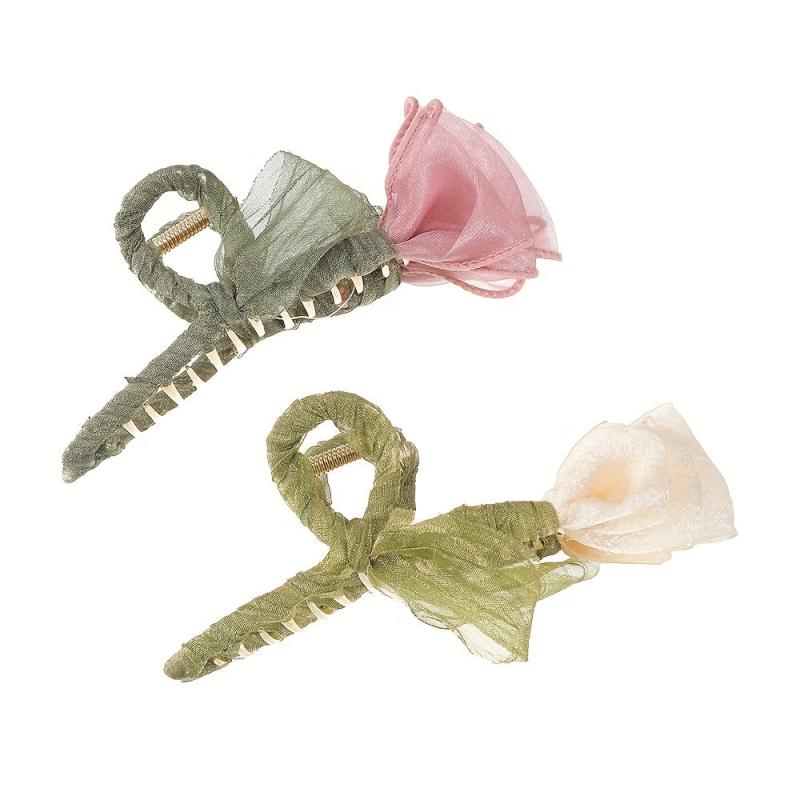 Tulip Flower Hair Claw Shark Claw Back Head Hair Accessories Large Female